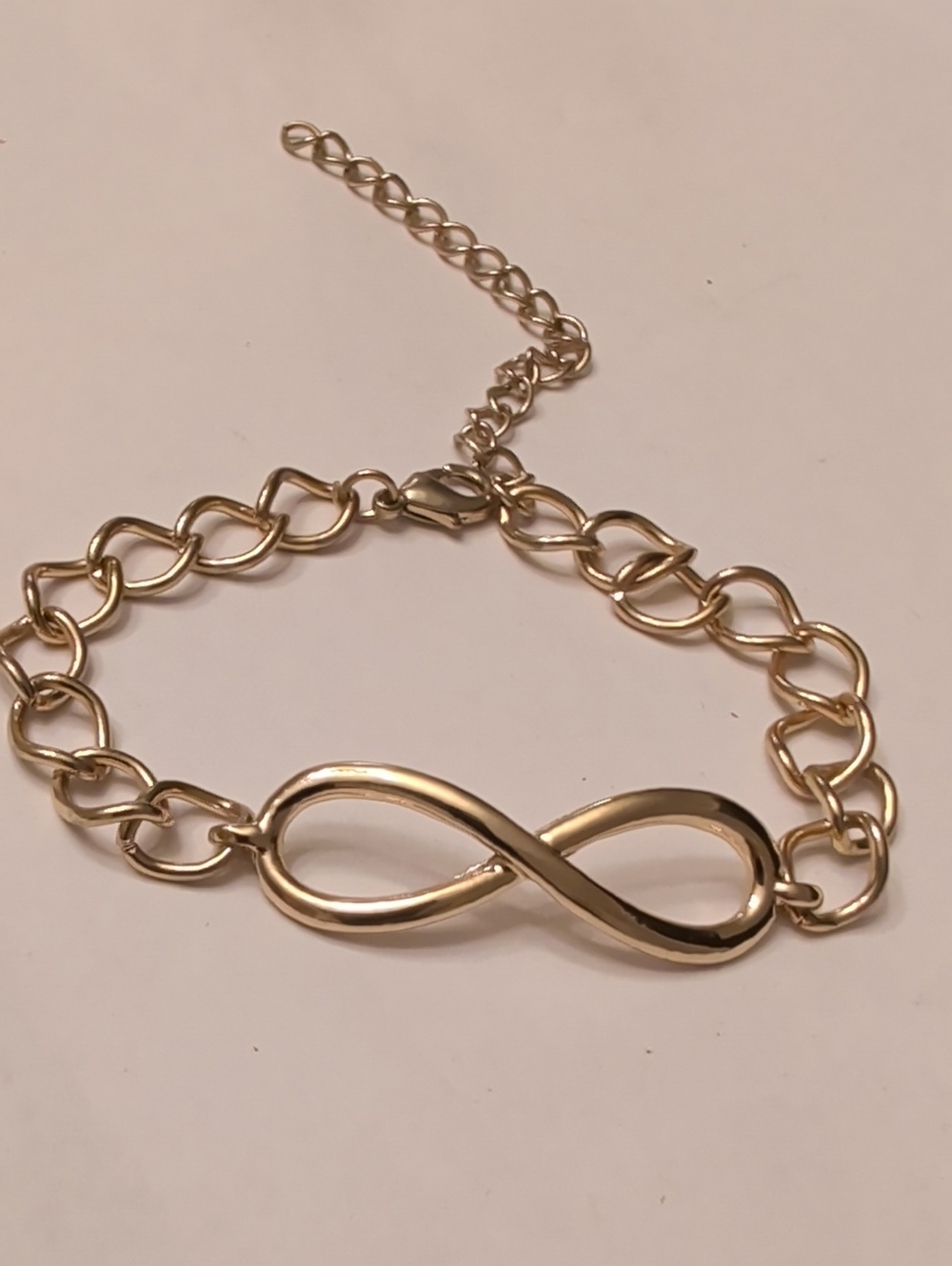 Gold Tone Infinity Link Bracelet - Women Jewelry